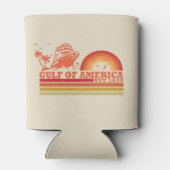 Golf van Amerika Amerikaans patriottisch Blikjeskoeler (Achterkant)