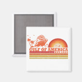 Golf van Amerika  Amerikaans patriottisch Magneet (Voorkant / Achterkant)