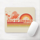 Golf van Amerika Amerikaans patriottisch Muismat (Met muis)