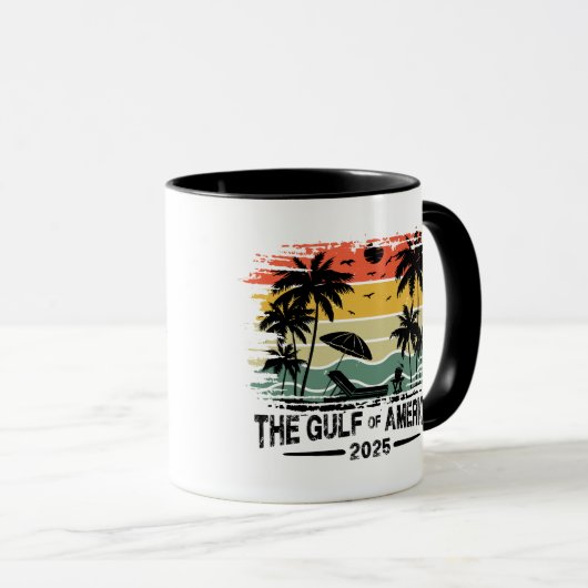 Golf van Amerika Amerikaans patriottisch ontwerp Mok (Voorkant rechts)