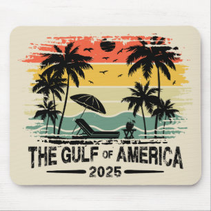 Golf van Amerika  Amerikaans patriottisch ontwerp Muismat