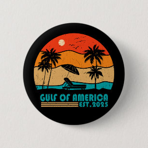 Golf van Amerika  Amerikaans patriottisch ontwerp Ronde Button 5,7 Cm