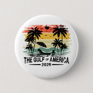 Golf van Amerika  Amerikaans patriottisch ontwerp Ronde Button 5,7 Cm