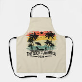 Golf van Amerika Amerikaans patriottisch ontwerp Schort (Voorkant)