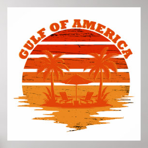 Golf van Amerika  Amerikaans patriottisch Poster