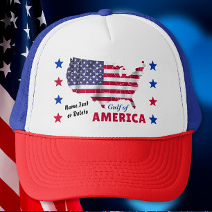Golf van Amerika. Amerikaanse vlag bal Petten, Trucker Pet