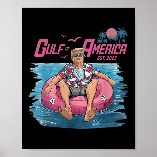 Golf van Amerika Est 2025 Grappig Trump Patriottis Poster (Voorkant)