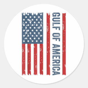 Golf van Amerika EST 2025 Grappige Golf van de VS Ronde Sticker