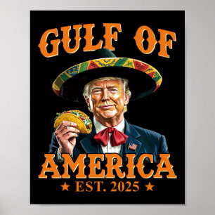  Golf van Amerika EST 2025 Grappige Trump Poster