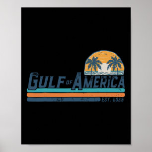 Golf van Amerika EST 2025 Retro  Beach 11 Poster
