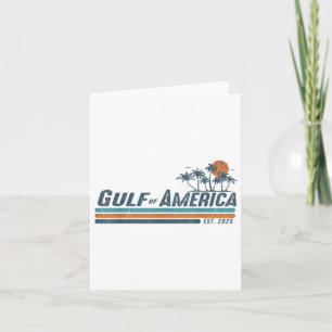 Golf van Amerika EST 2025 Retro Beach Kaart