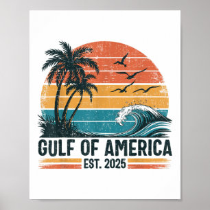 Golf van Amerika EST 2025 Retro  Beach Poster