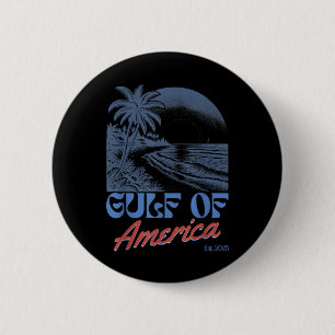 Golf van Amerika EST 2025 Retro  Beach Ronde Button 5,7 Cm