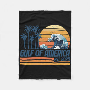 Golf van Amerika EST 2025 Retro  Golf van Fleece Deken