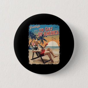 Golf van Amerika EST 2025 Retro Trump Patriottisch Ronde Button 5,7 Cm