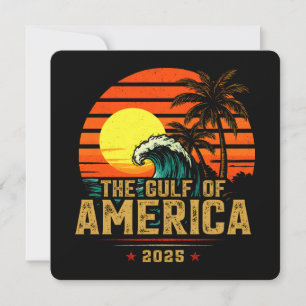 Golf van Amerika Est 2025 Retro Vintage Kaart