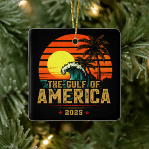 Golf van Amerika Est 2025 Retro Vintage Keramisch Ornament