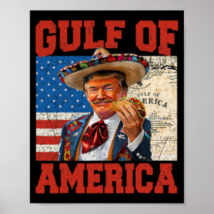 Golf van Amerika Est 2025 Trump 4 juli Poster