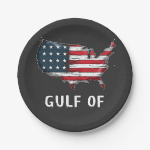 Golf van Amerika Grappig Trump Oost Kostte Mexico Papieren Bordje