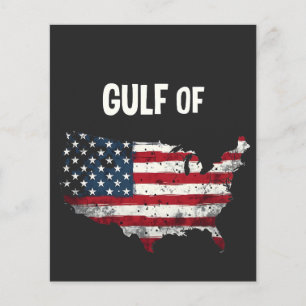 Golf van Amerika Grappig Trump USA Kaart Vlag