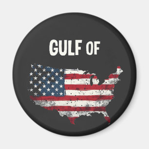 Golf van Amerika Grappig Trump USA Kaart Vlag Magneet