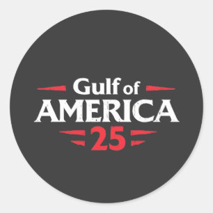 Golf van Amerika Patriotisch Amerikaanse Trump VS  Ronde Sticker