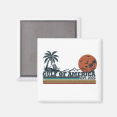 Golf van Amerika patriottisch ontwerp Magneet (Voorkant / Achterkant)