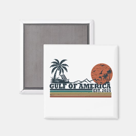 Golf van Amerika patriottisch ontwerp Magneet (Voorkant / Achterkant)