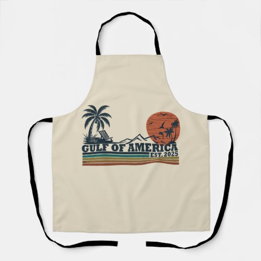 Golf van Amerika  patriottisch ontwerp Schort (Voorkant)