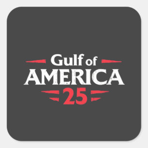 Golf van Amerika Patriottische Amerikaanse Trump V Vierkante Sticker