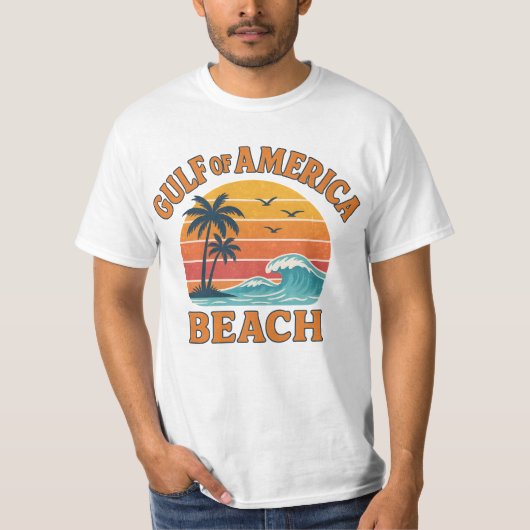 Golf van Amerika Retro Beach Vibes Design T-shirt (Voorkant)