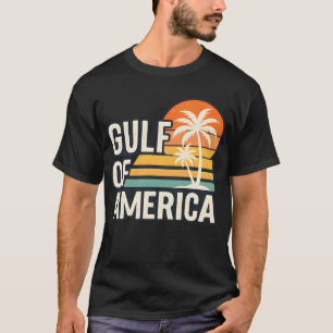 Golf van Amerika Retro Sunset Palm T-shirt