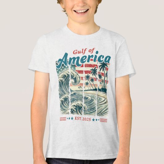 Golf van Amerika Tri-Blend Shirt (Voorkant)