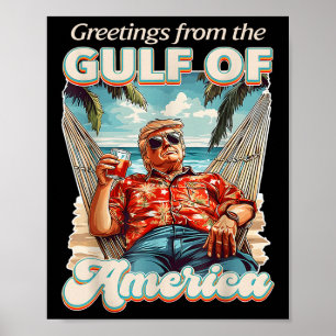 Golf van Amerika Trump groet van de Patrio Poster