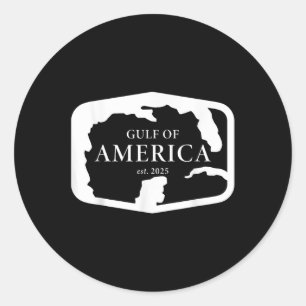 Golf van Amerika Verenigde Staten Funny Vlag van d Ronde Sticker