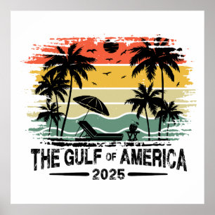 Golf van Amerika vintage Amerikaanse patriottische Poster