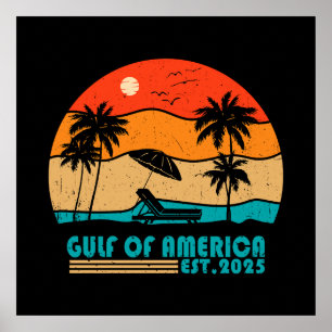 Golf van Amerika vintage Amerikaanse patriottische Poster