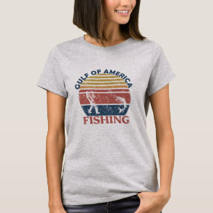 Golf van Amerika vispaal Amerikaans patriottisch T-shirt