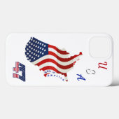 Golf van Amerika VS 47 Patriot Case-Mate iPhone Case (Achterkant (horizontaal))