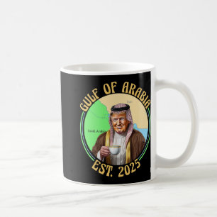 Golf van Arabië Est 2025 Grappig Trump Arabië Koffiemok