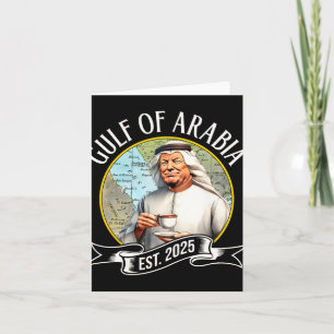 Golf van Arabië Est 2025 Grappige Vintage van Trum Kaart