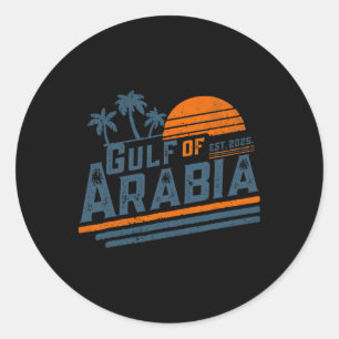 Golf van Arabië Geschat 2025 Trump Arabische Golf Ronde Sticker