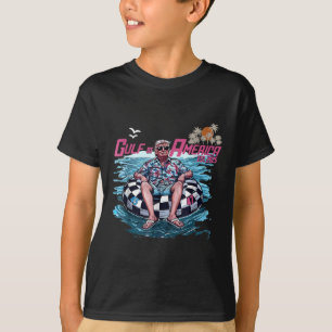 Golf van de VS Amerika EST 2025 Amerikaanse vlag G T-shirt