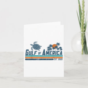 Golf van de VS Amerika EST 2025 Schildpad Golf Mex Kaart