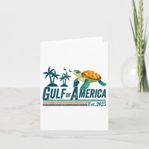 Golf van de VS Amerika EST 2025 Schildpad Golf Mex Kaart