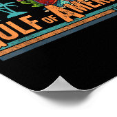 Golf van de VS Amerika EST 2025 Schildpad Golf Mex Poster (Hoek)