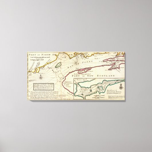 Golf van Fundy en haven van Annapolis Royal Canvas Afdruk (Voorkant)