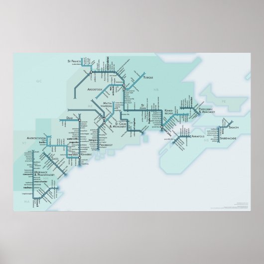 Golf van Maine 20 x 30 Poster (Voorkant)