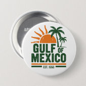  Golf van Mexico Beach Sunset Ronde Button 7,6 Cm (Voorkant /achterkant)