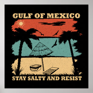 Golf van Mexico blijf zout weerstand Poster